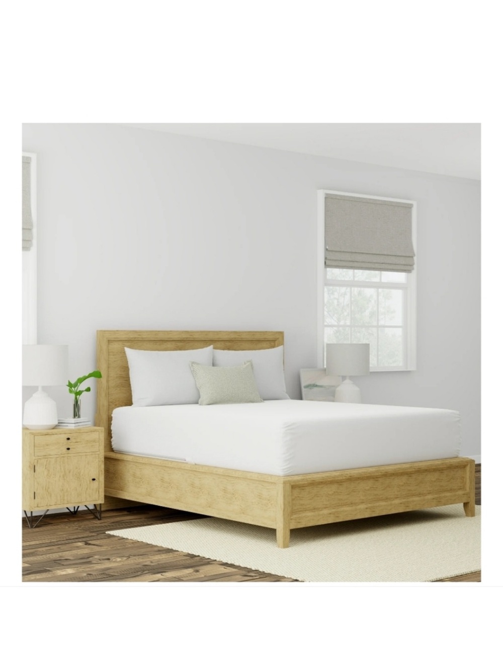 NIB Allerease Ultimate Cotton Allergy Relief Zippered Mattress Protector, Queen - Picture 9 of 12